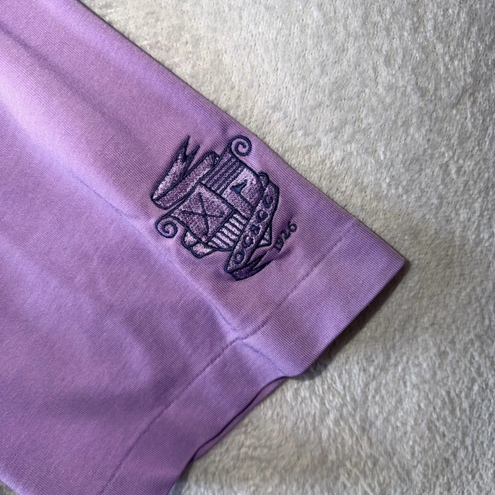 Polo Golf Ralph Lauren Polo Shirt Men’s Medium‎ Purple Golf Club Embroidered EUC